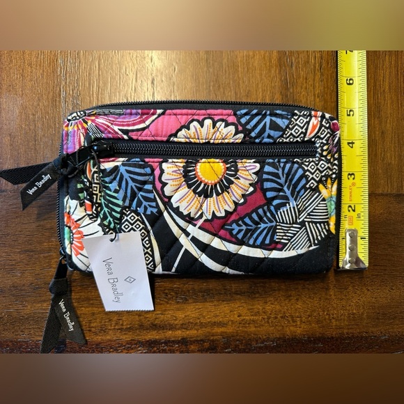 Vera Bradley Black and Multicolor Floral Wallet - Picture 6 of 6